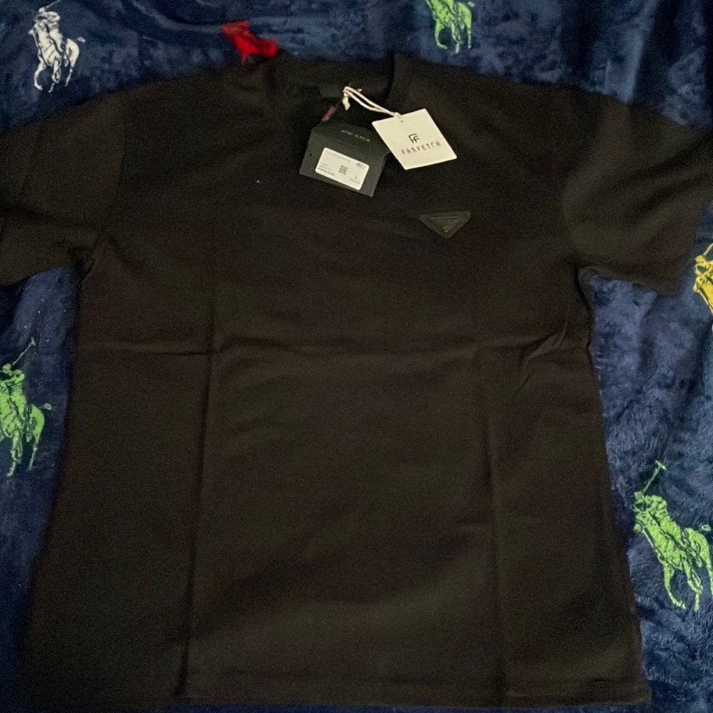All black Prada Tee-Shirt